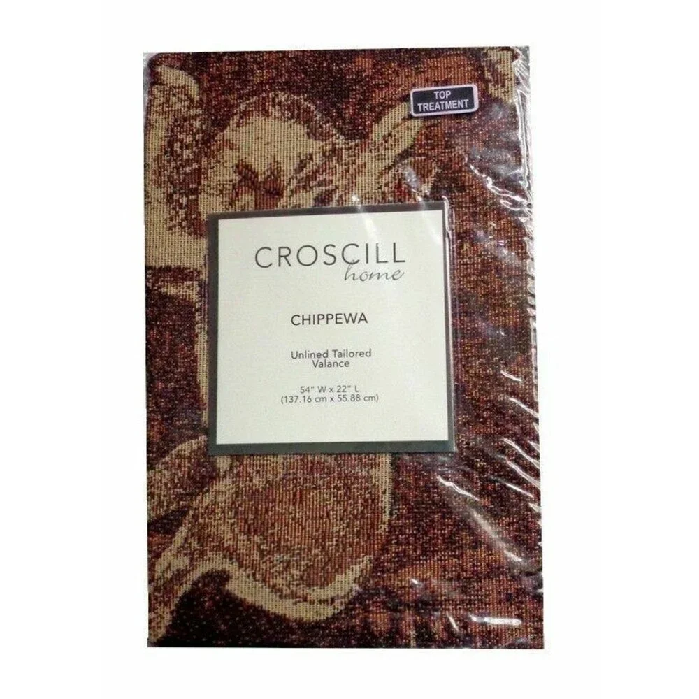 Croscill Deer Tailored Valance Chippewa Cabin Hunting Camp Lodge 54